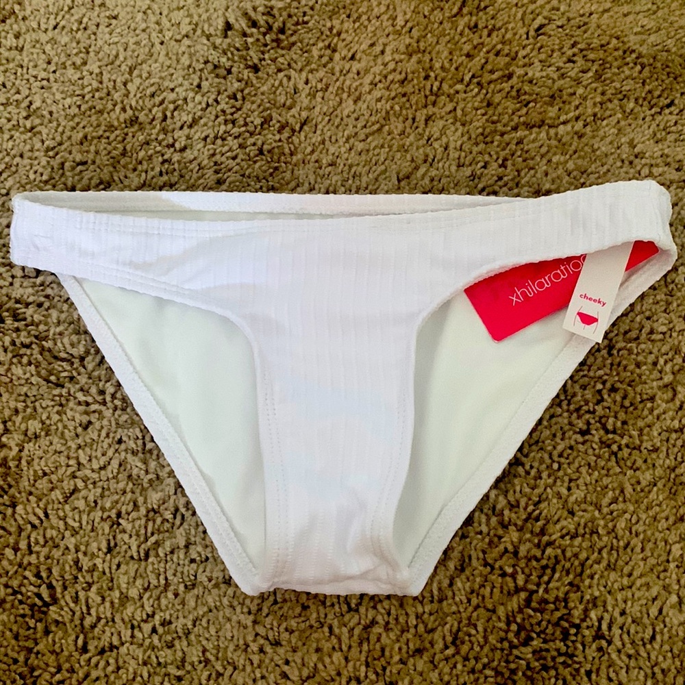 White bikini bottom
